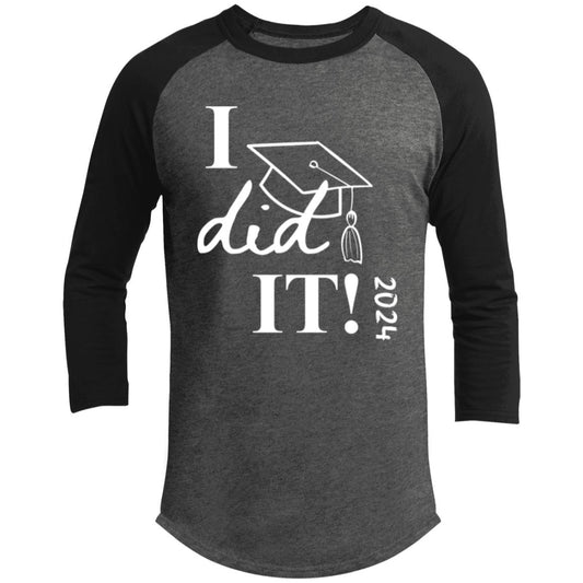 Graduation I did it 2024 CLOSEOUT - T200 3/4 Raglan Sleeve Shirt