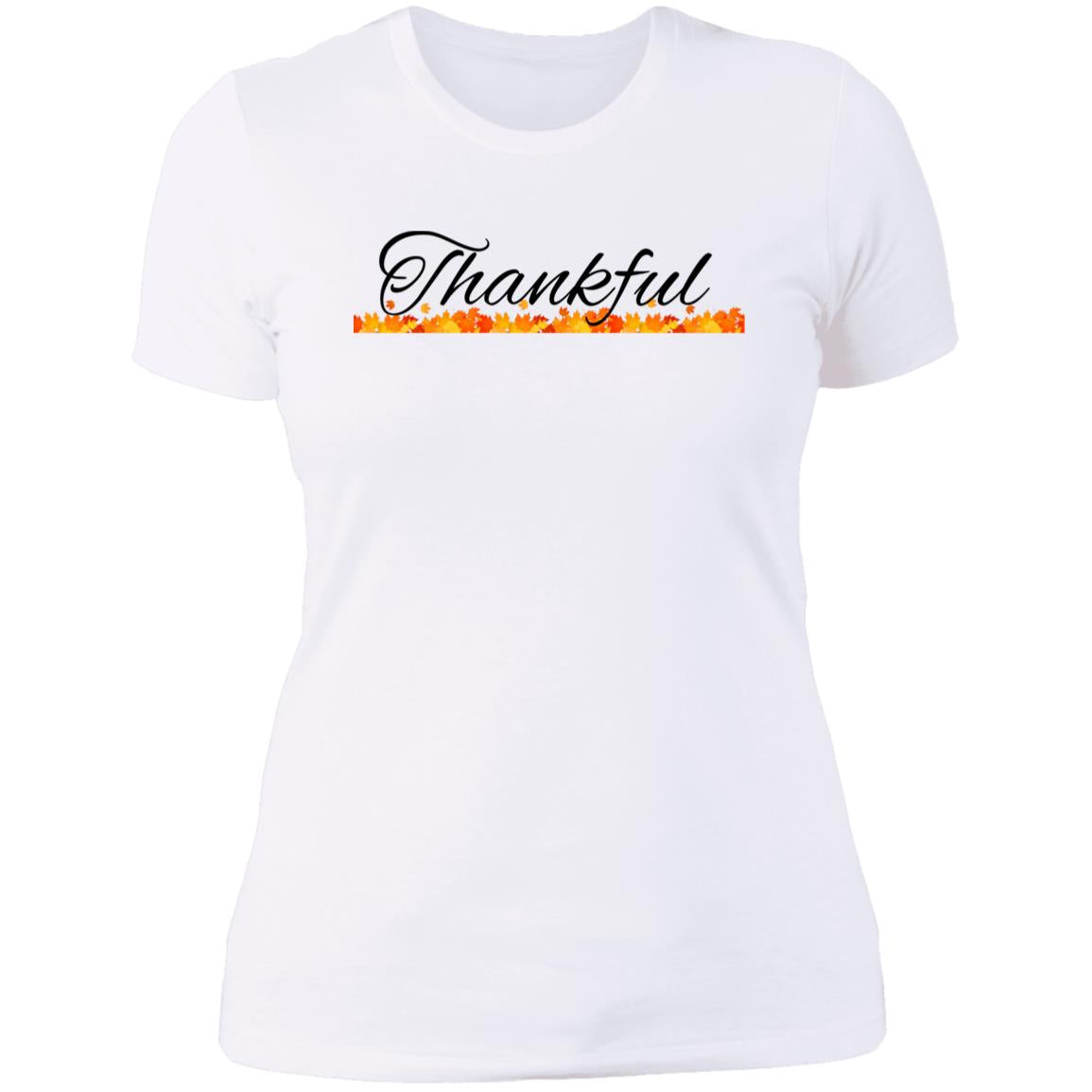 Thankful--  Ladies' Boyfriend T-Shirt