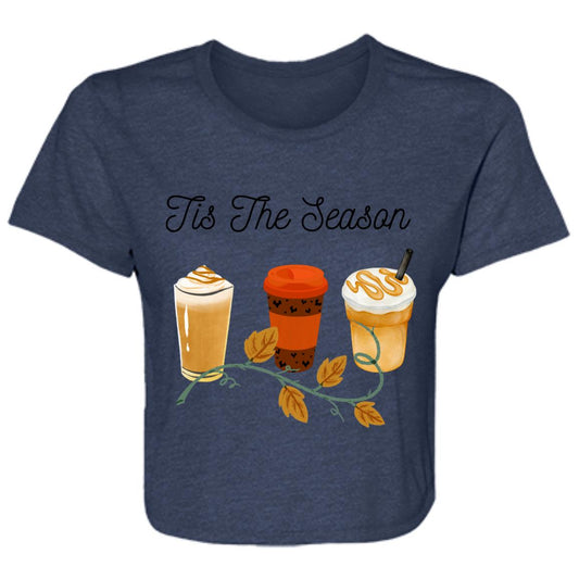 Tis The Season -- Ladies' Flowy Cropped Tee