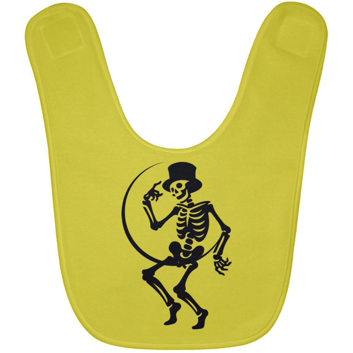 Moon and Skeleton -- Baby Bib