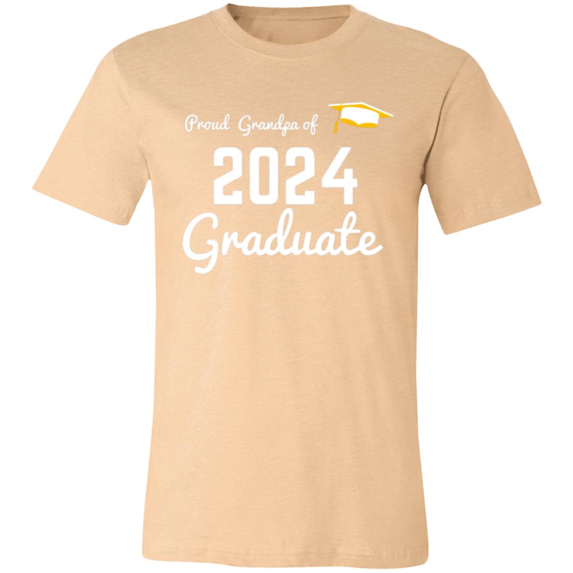 Proud Grandpa -- Graduate 2024 -- Unisex Jersey Short-Sleeve T-Shirt