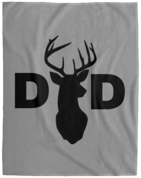 Dad Deer Dad hat VPL Cozy Plush Fleece Blanket - 60x80