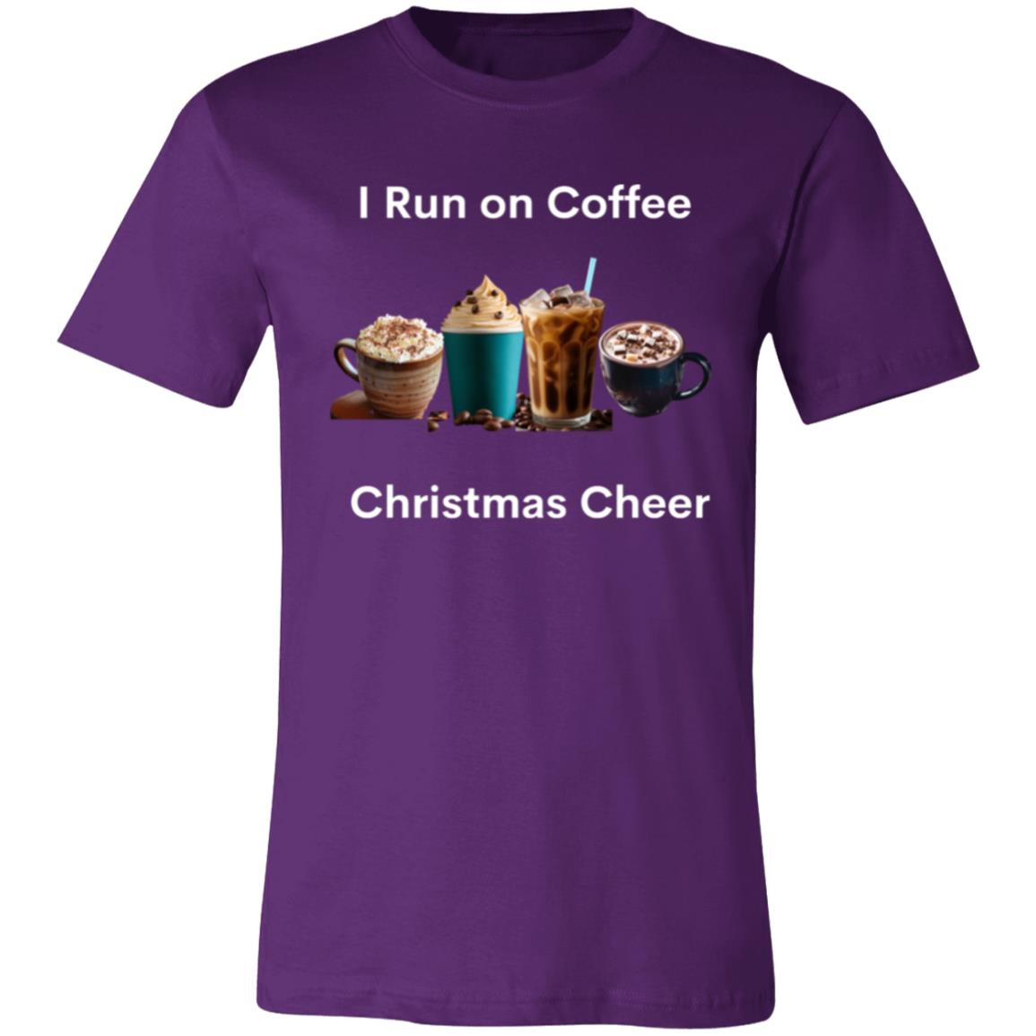 I Run on Coffee white -- Unisex Jersey Short-Sleeve T-Shirt