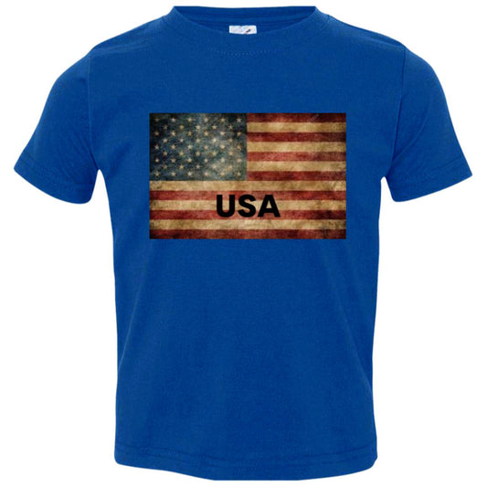 American Flag -- Toddler Jersey T-Shirt