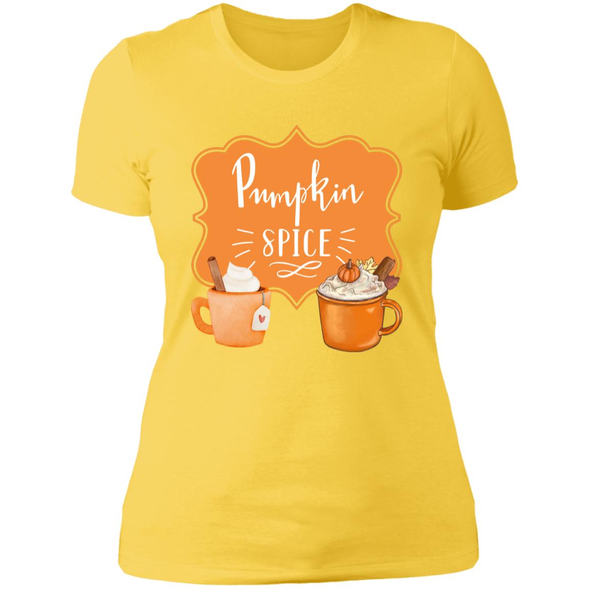 Pumpkin Spice Latte Orange -- Ladies' Boyfriend T-Shirt