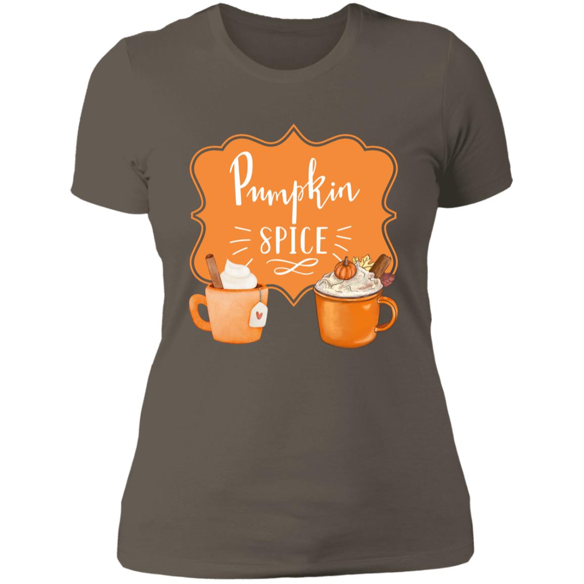 Pumpkin Spice Latte Orange -- Ladies' Boyfriend T-Shirt