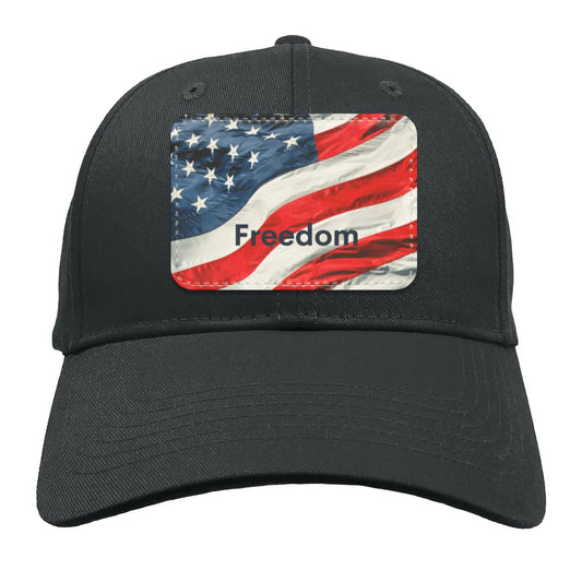 American Flag Freedom Hat --Structured Twill Cap