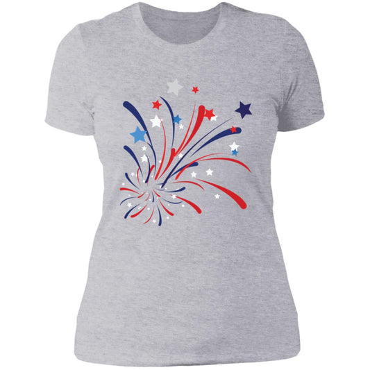 4th of July Firework -- Ladies' Boyfriend T-Shirt