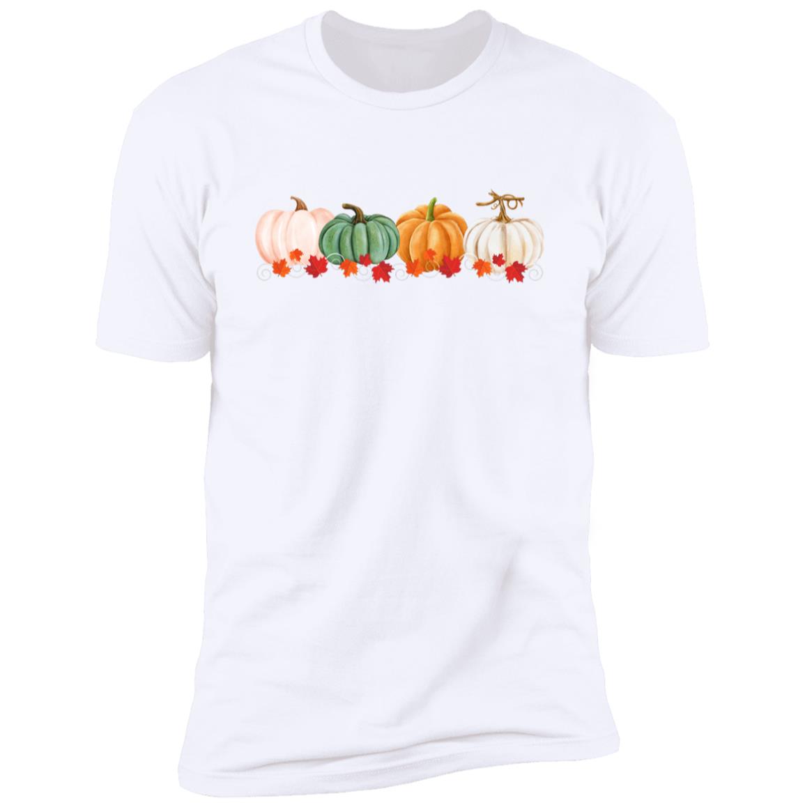 Pumpkins in a Row NL3600 Premium Short Sleeve T-Shirt