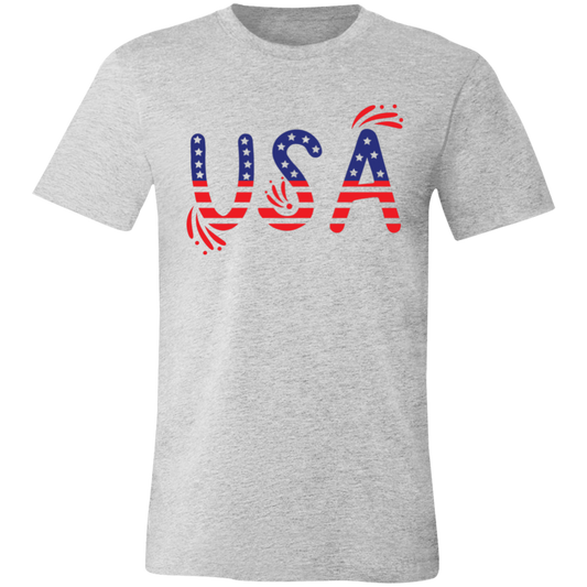 Flag USA 3001C Unisex Jersey Short-Sleeve T-Shirt