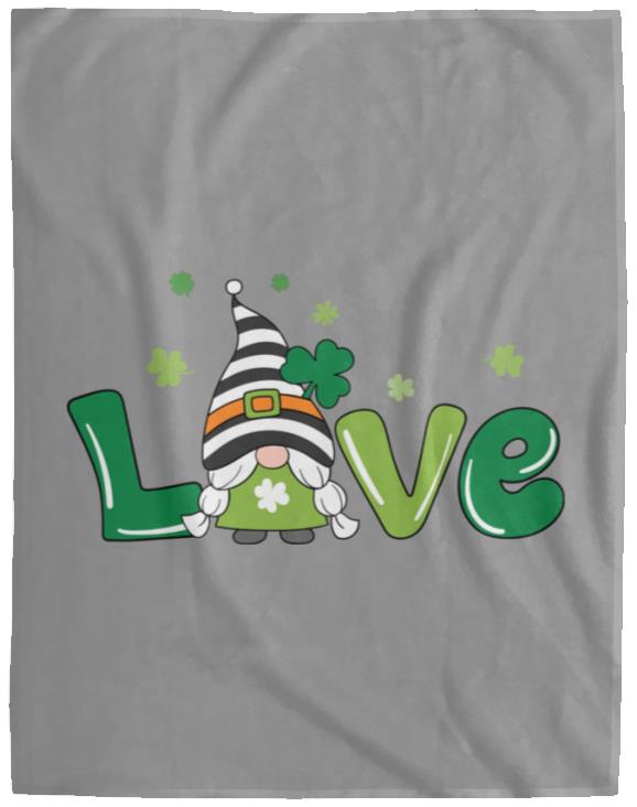 clover love gnome VPL Cozy Plush Fleece Blanket - 60x80