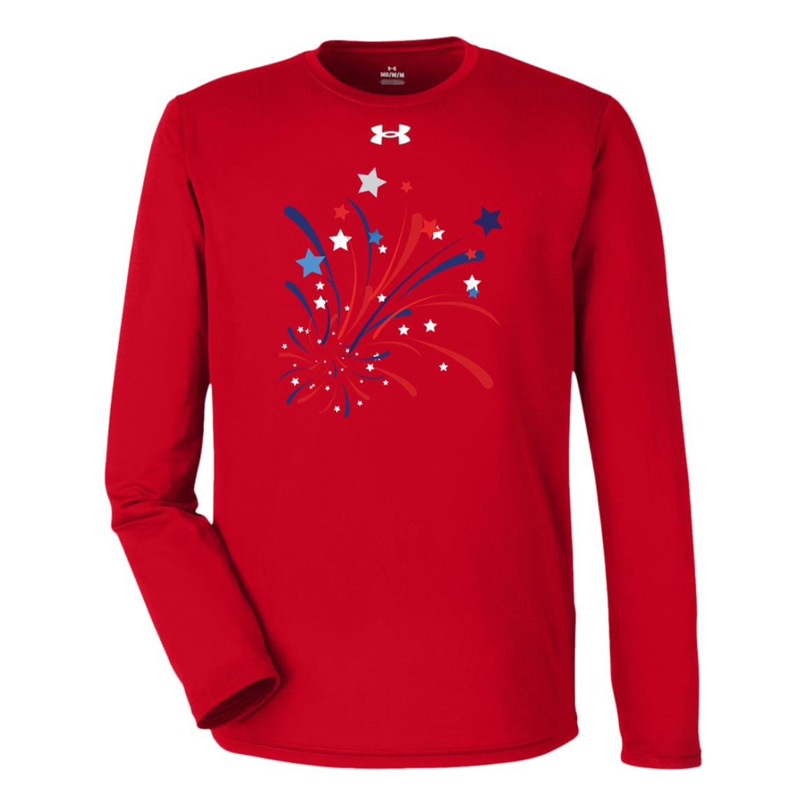 4th of July Firework -- Under Armour Team Tech Long Sleeve Tee