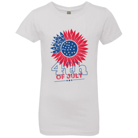 4th of July Sunflower -- CLOSEOUT -- Girls' Princess T-Shirt