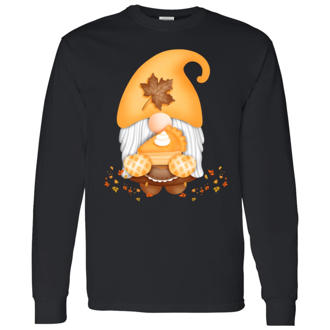 Gnome Pumpkin Pie G540 LS T-Shirt 5.3 oz.