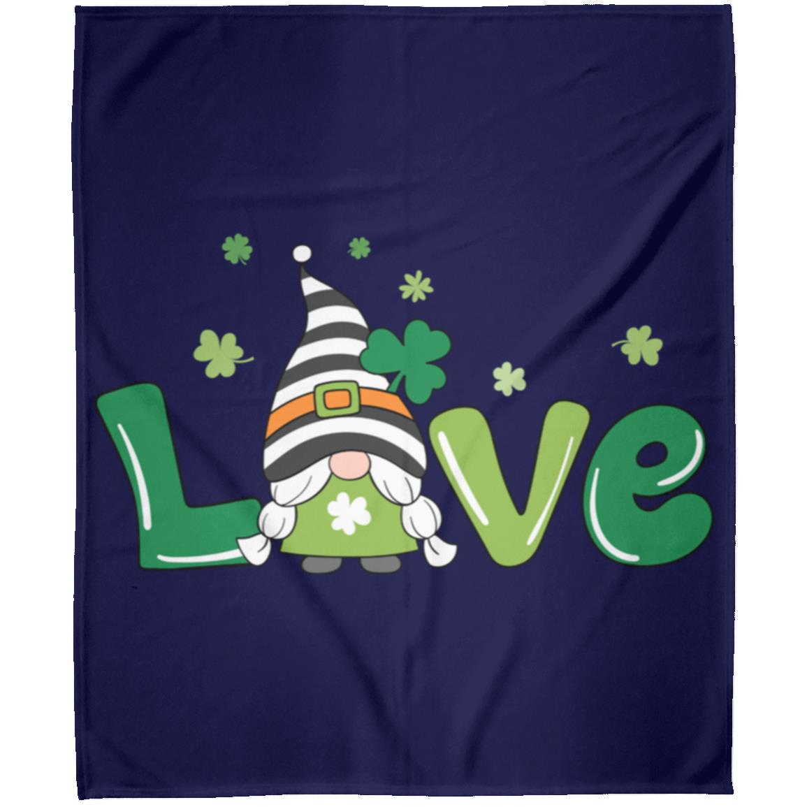 clover love gnome FLM Arctic Fleece Blanket 50x60