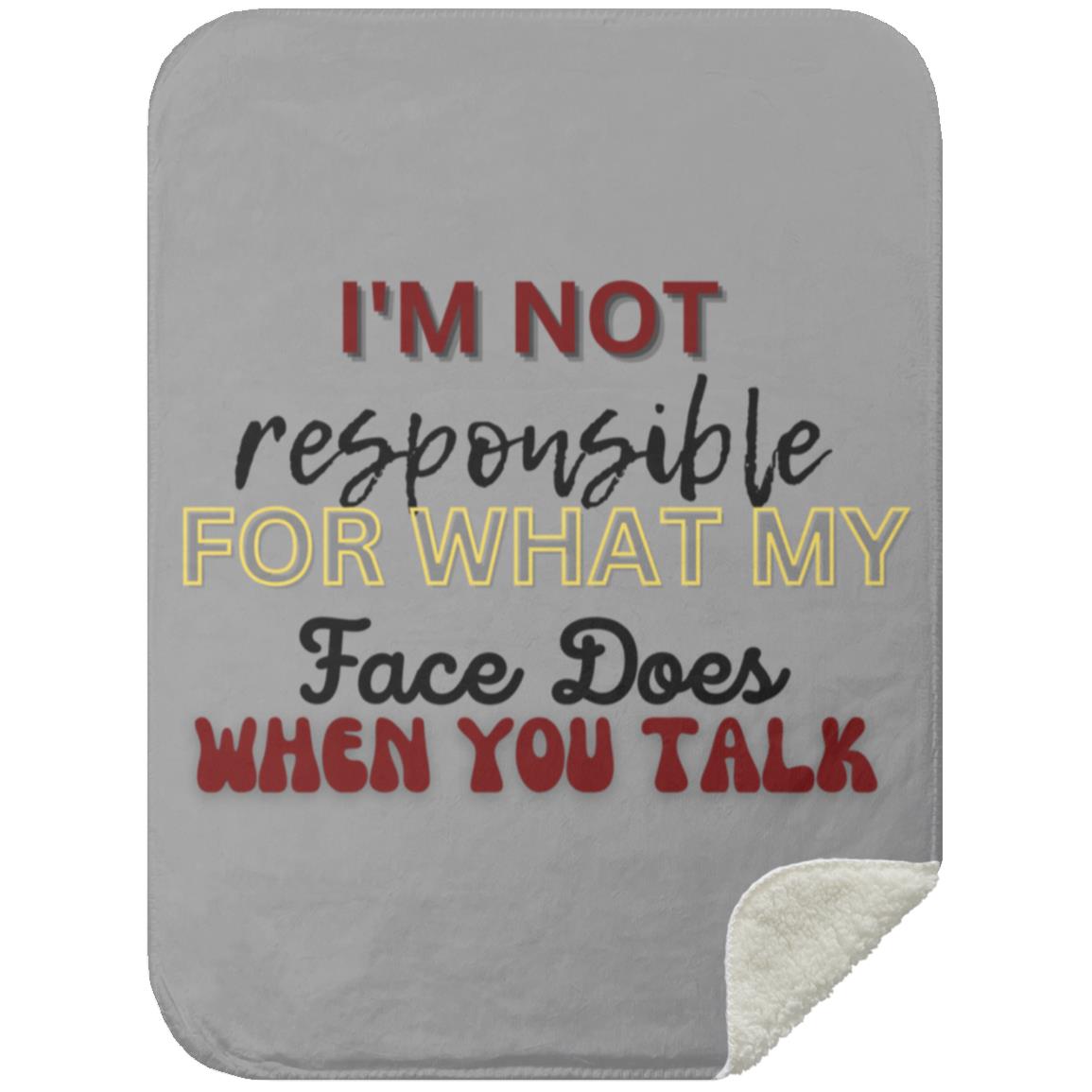 I'M NOT t-shirt MSHS Premium Sherpa Blanket 30x40