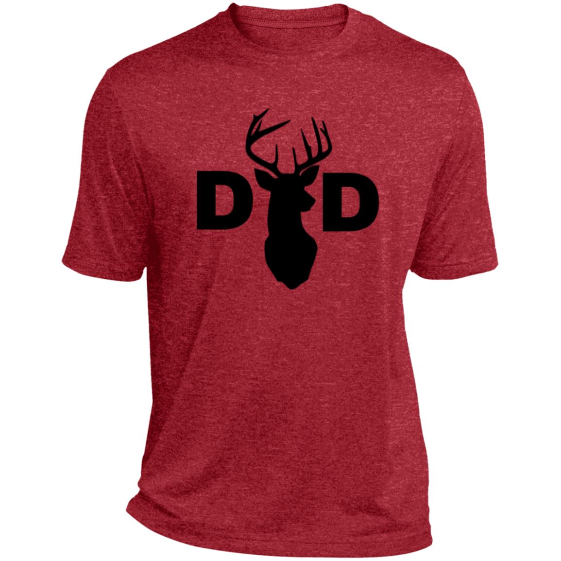 Dad Deer Dad CLOSEOUT -- Heather Performance Tee