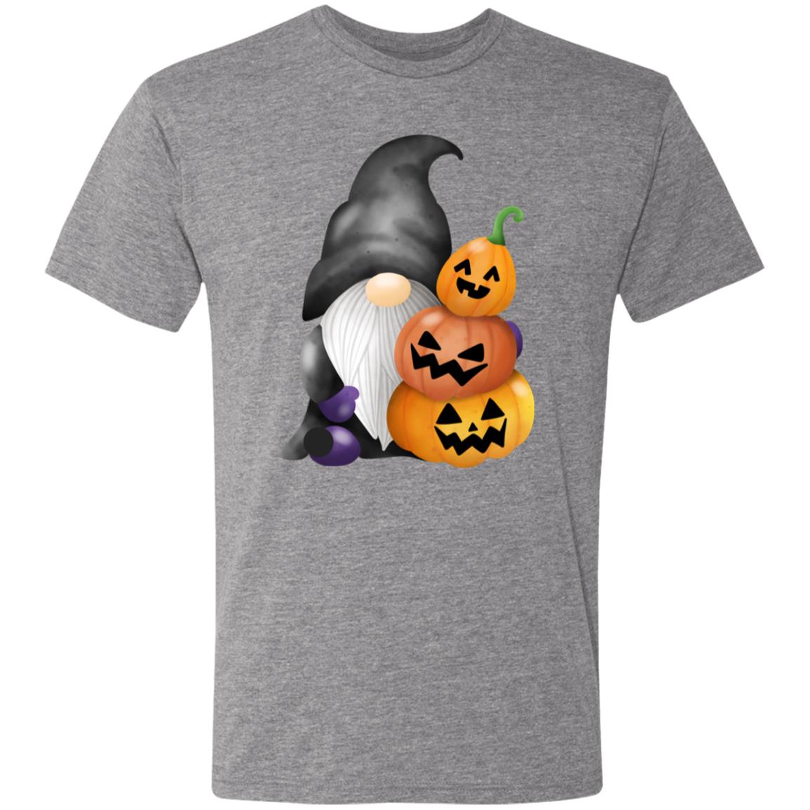 Gnome wJack o' Lanterns NL6010 Men's Triblend T-Shirt