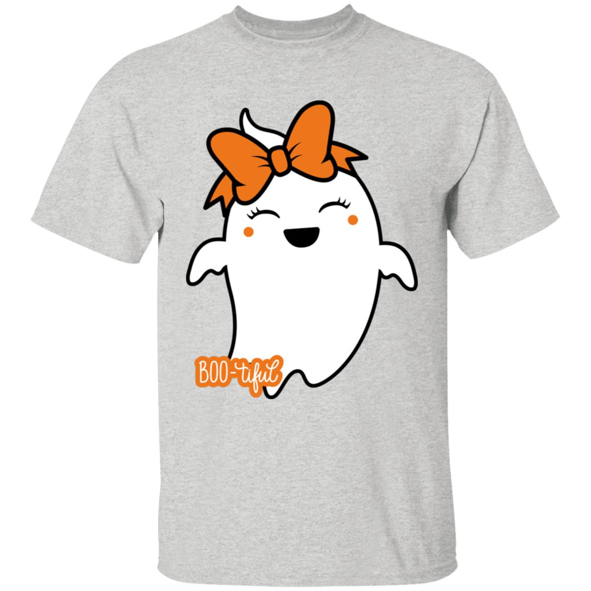 Boo-tiful Ghost with Bow G500B Youth 5.3 oz 100% Cotton T-Shirt