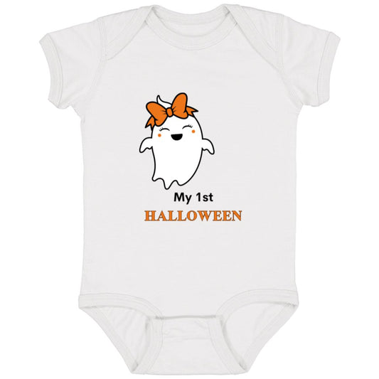 My 1st Halloween Cute Ghost--  Infant Fine Jersey Bodysuit