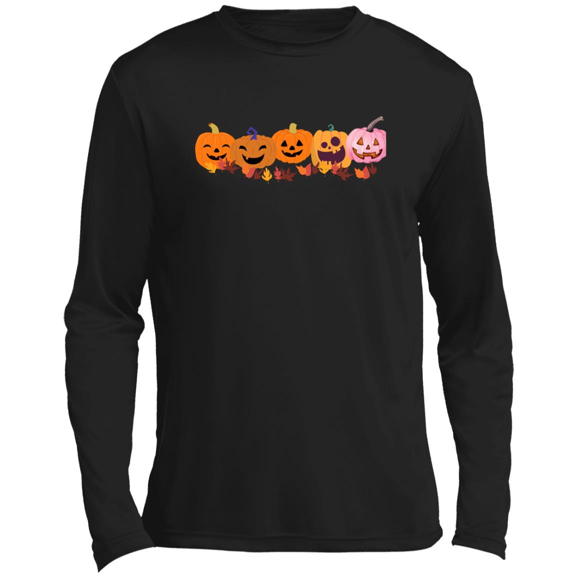 Jack 0 Lanterns in a Row CLOSEOUT --  Men’s Long Sleeve Performance Tee