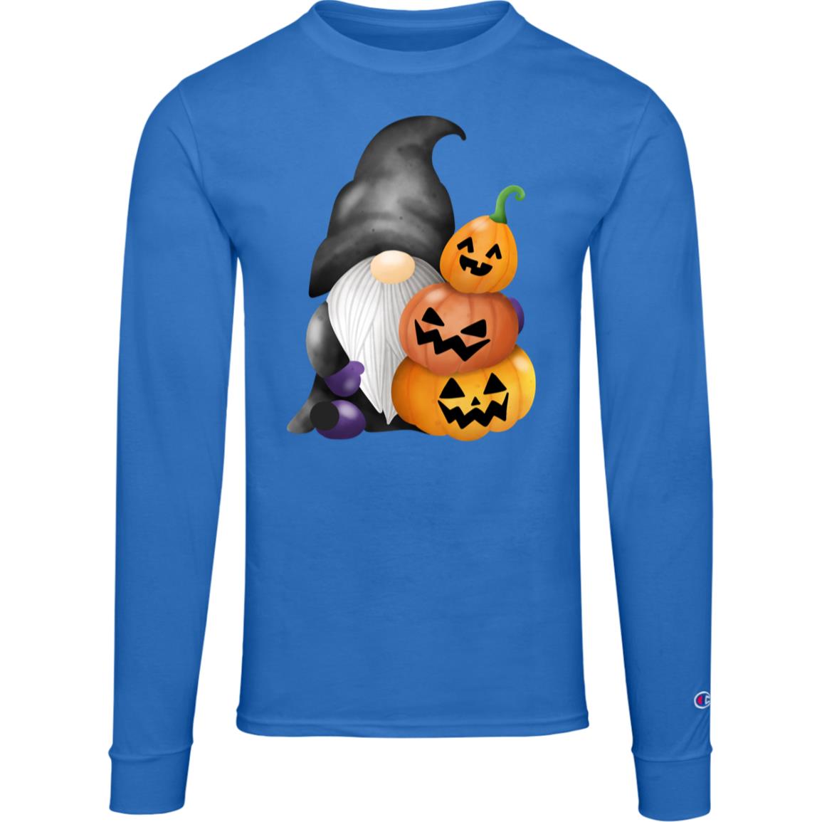 Gnome wJack o' Lanterns CC8C Champion Mens Long Sleeve Tee