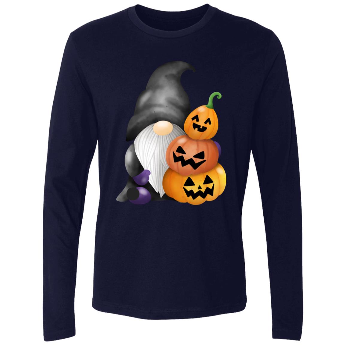 Gnome wJack o' Lanterns NL3601 Men's Premium LS