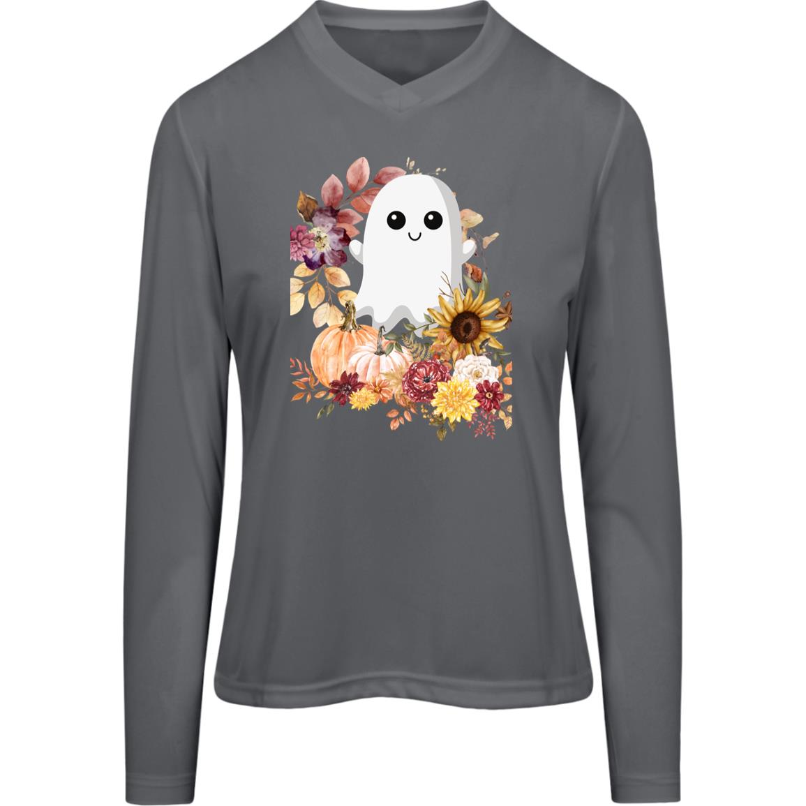 Fall Ghost -- Team 365 Women's Zone Long Sleeve Tee