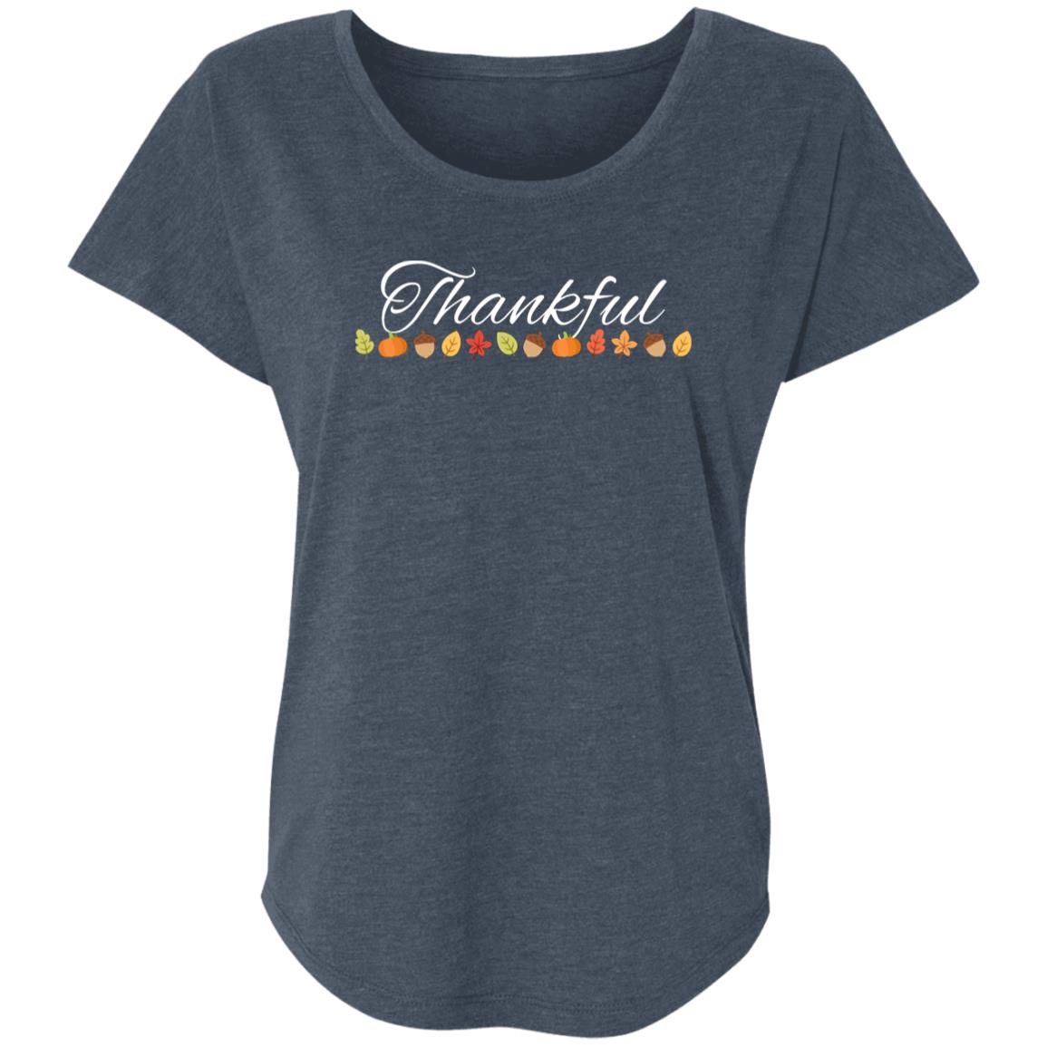 Thankful White -- Ladies' Triblend Dolman Sleeve