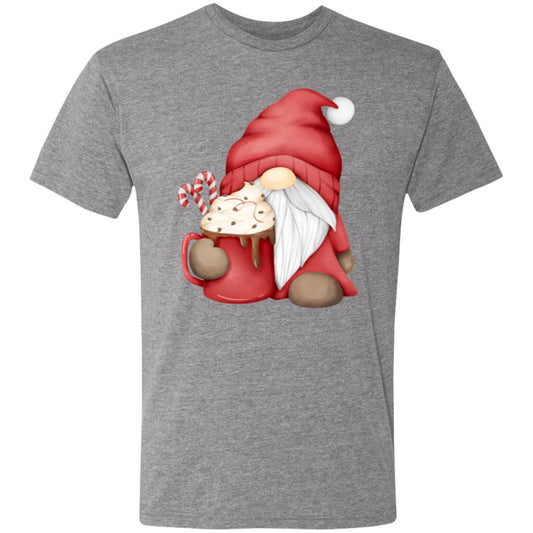 Hot Chocolate Gnome -- Men's Triblend T-Shirt