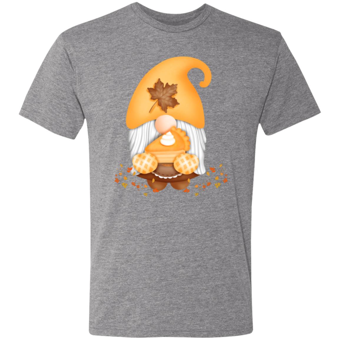 Gnome Pumpkin Pie NL6010 Men's Triblend T-Shirt