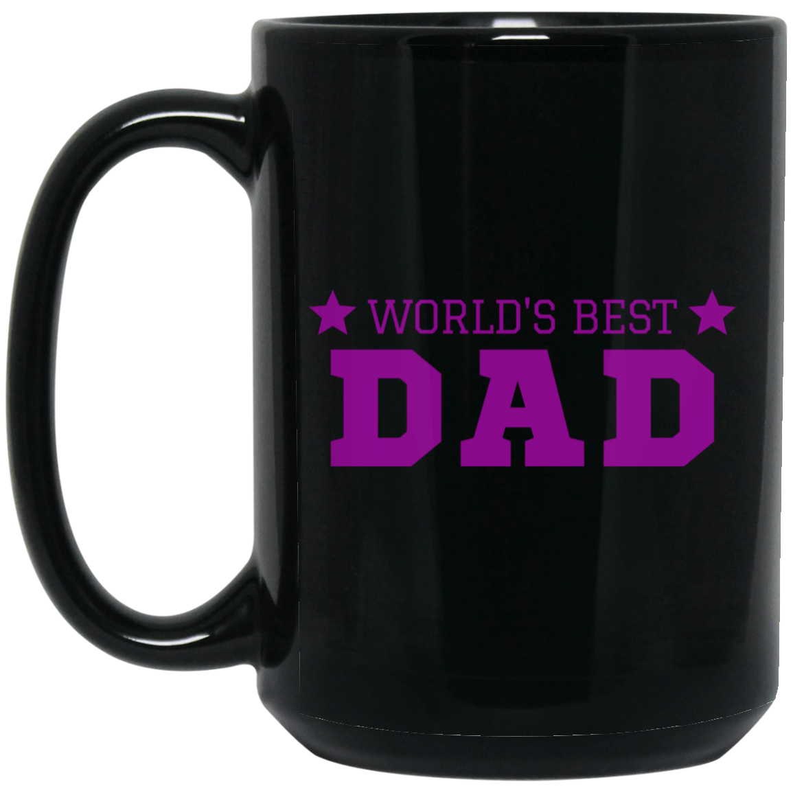 World's Best Dad -- Black Mug