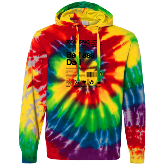 Bad Ass Dad -- Unisex Tie-Dyed Pullover Hoodie