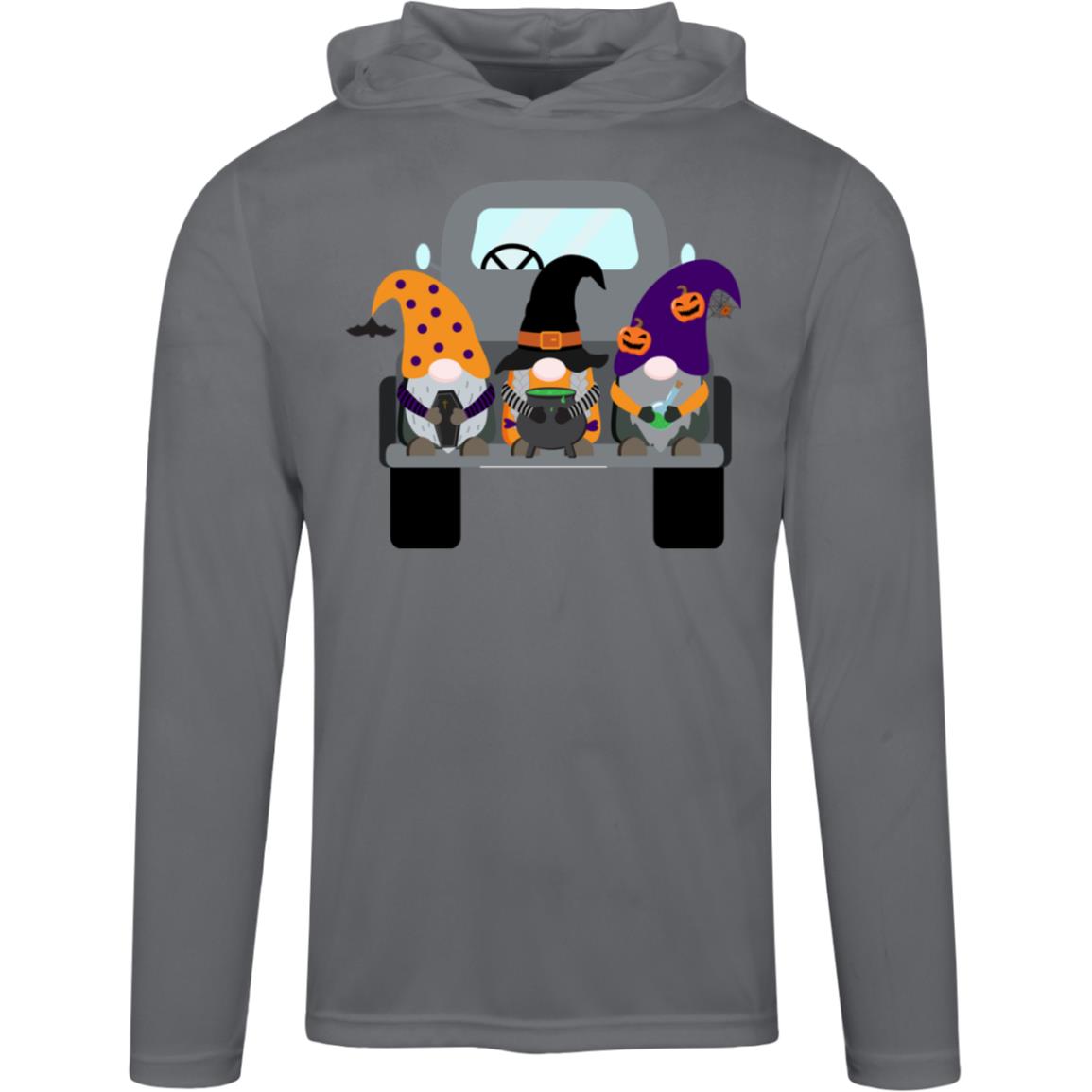 Halloween Gnomes in a Truck TT41 Team 365 Mens Zone Hooded Tee