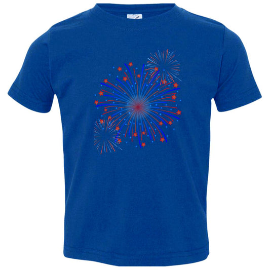 4th of July Fireworks -- Toddler Jersey T-Shirt