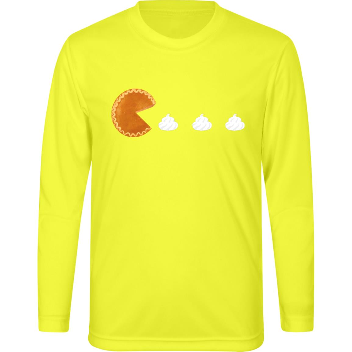 Pumpkin Pac Man -- Kids Zone Long Sleeve Tee