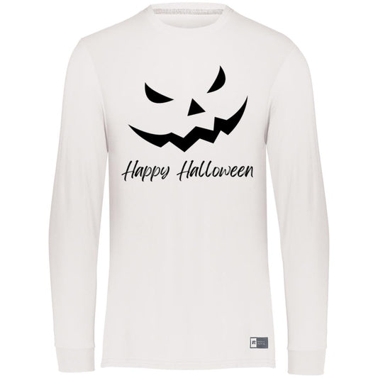 Scary Jack O Lantern Face CLOSEOUT -- Essential Dri-Power Long Sleeve Tee