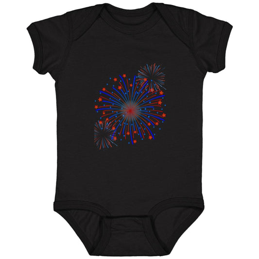 4th of July Fireworks -- Infant Fine Jersey Bodysuit