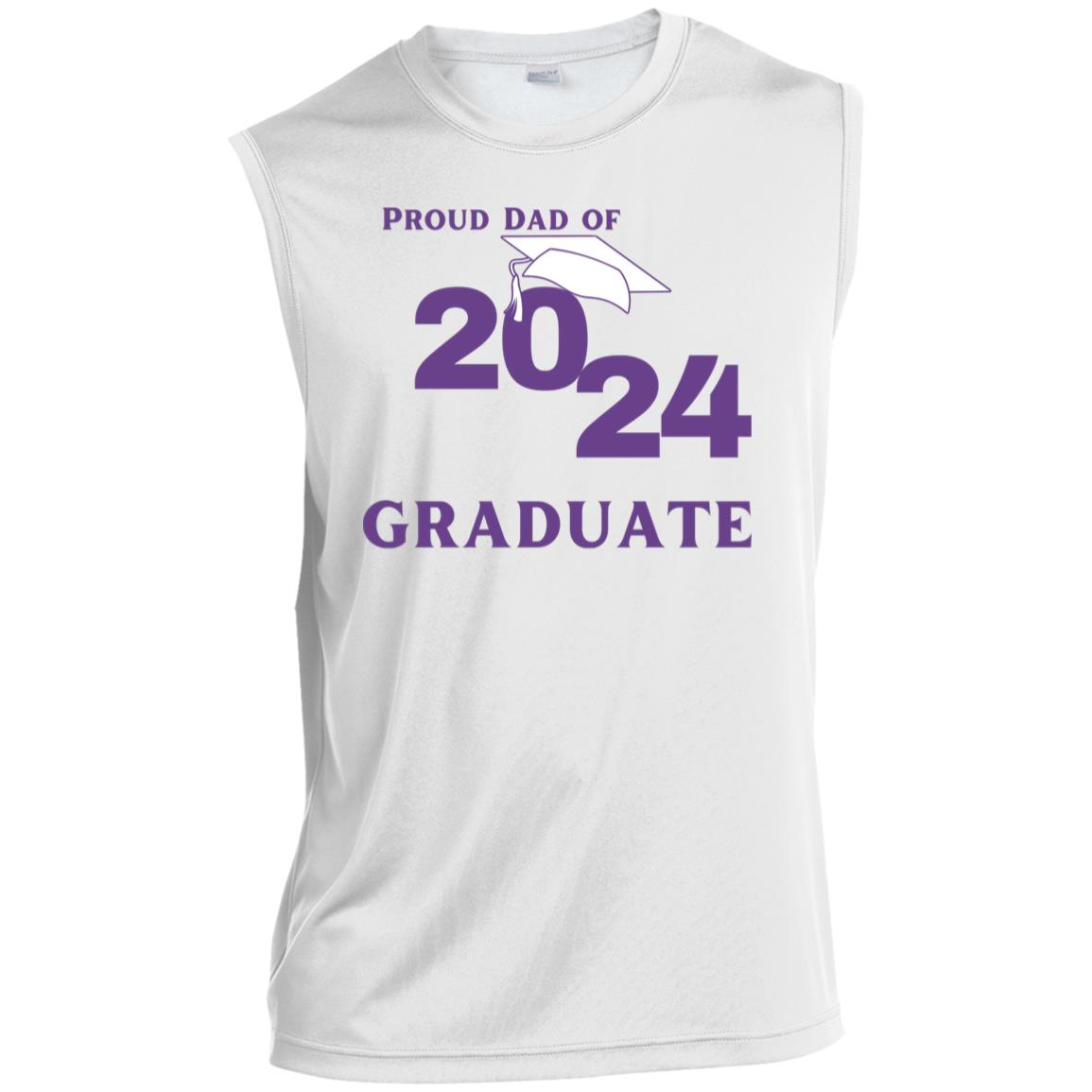 Proud Dad -- Graduate 2024 -- Men’s Sleeveless Performance Tee