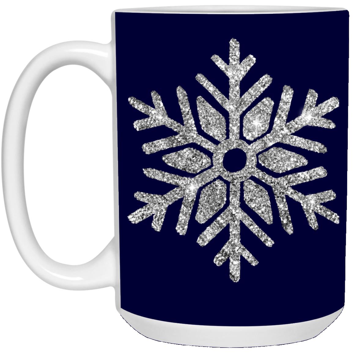 Sliver Snowflake 21504 15oz White Mug