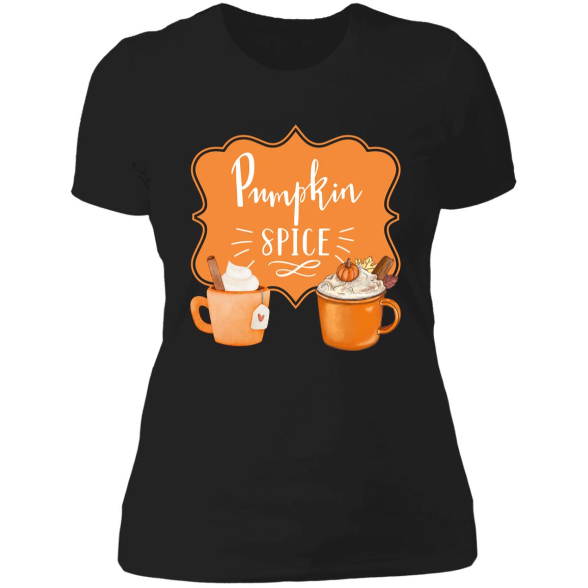 Pumpkin Spice Latte Orange -- Ladies' Boyfriend T-Shirt