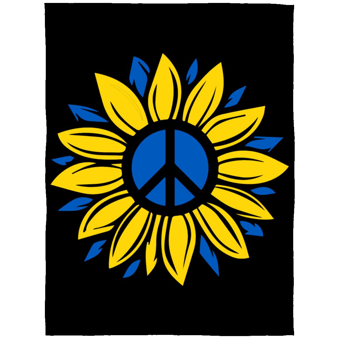 Peace flower t-shirt FLL Arctic Fleece Blanket 60x80