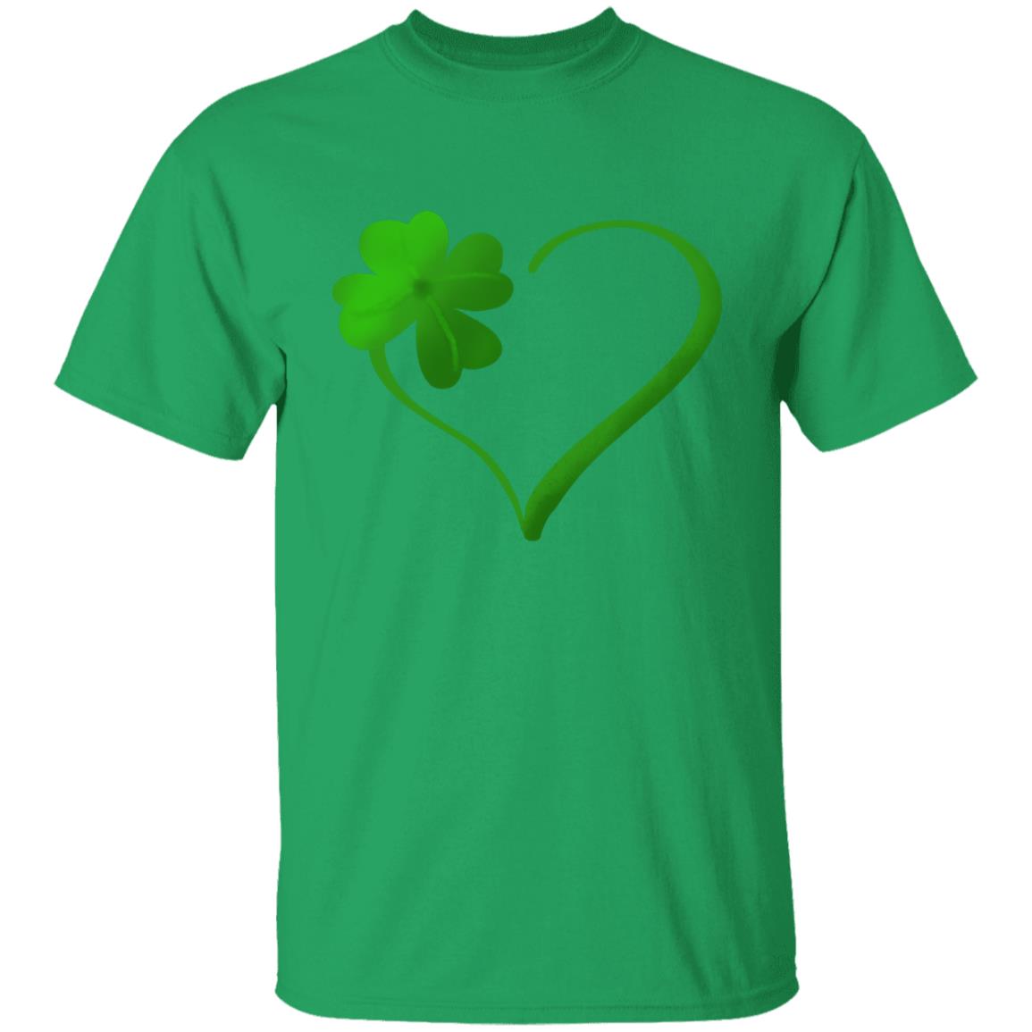 Clover Heart -- Youth 5.3 oz 100% Cotton T-Shirt