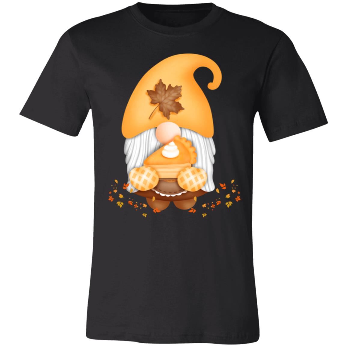 Gnome Pumpkin Pie 3001C Unisex Jersey Short-Sleeve T-Shirt