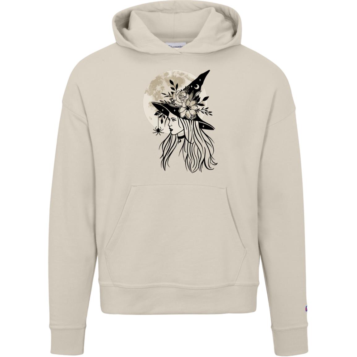 Witchy Moon -- Champion Womens Powerblend Hoodie