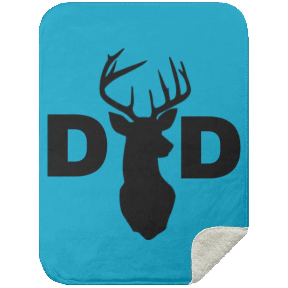 Dad Deer Dad hat MSHS Premium Sherpa Blanket 30x40