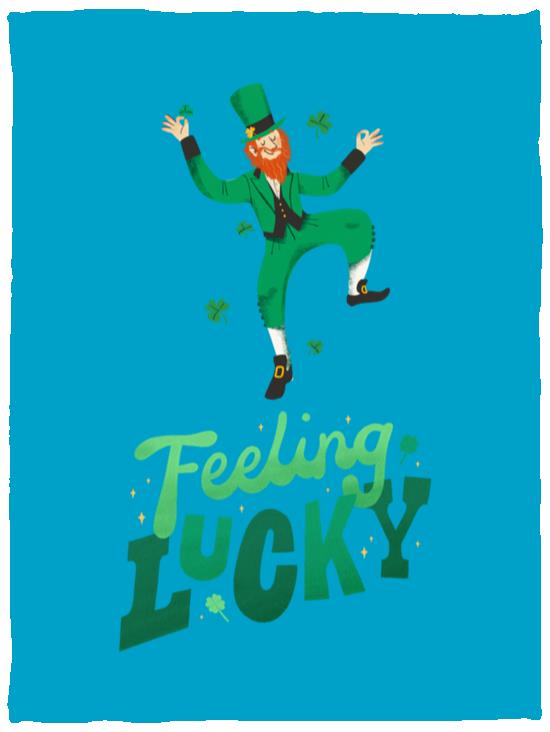 feeling lucky VPS Cozy Plush Fleece Blanket - 30x40