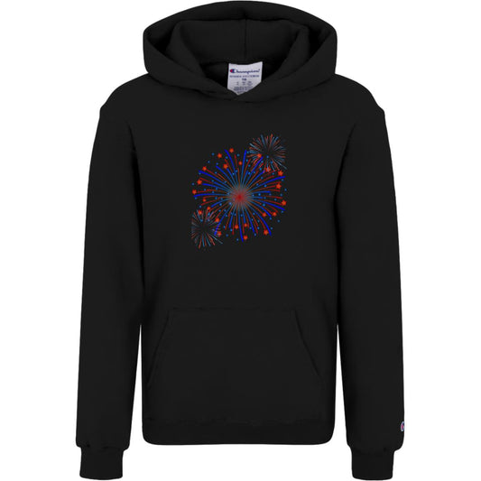 4th of July Fireworks -- Champion Kids Powerblend Hoodie