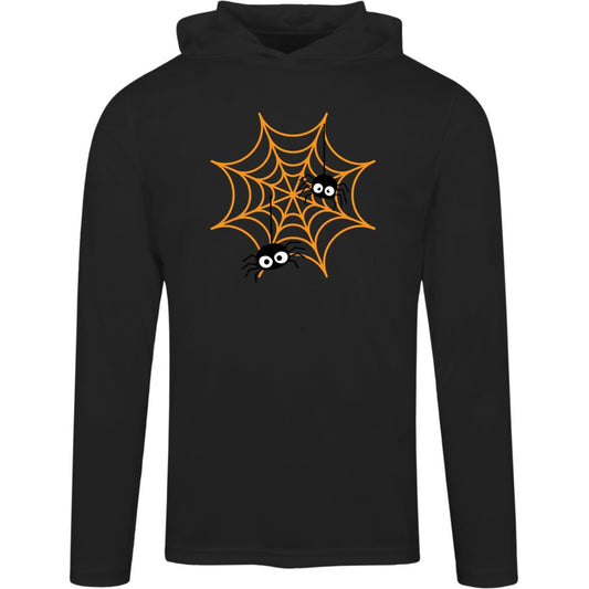 Spiders on Web -- Mens Zone Hooded Tee