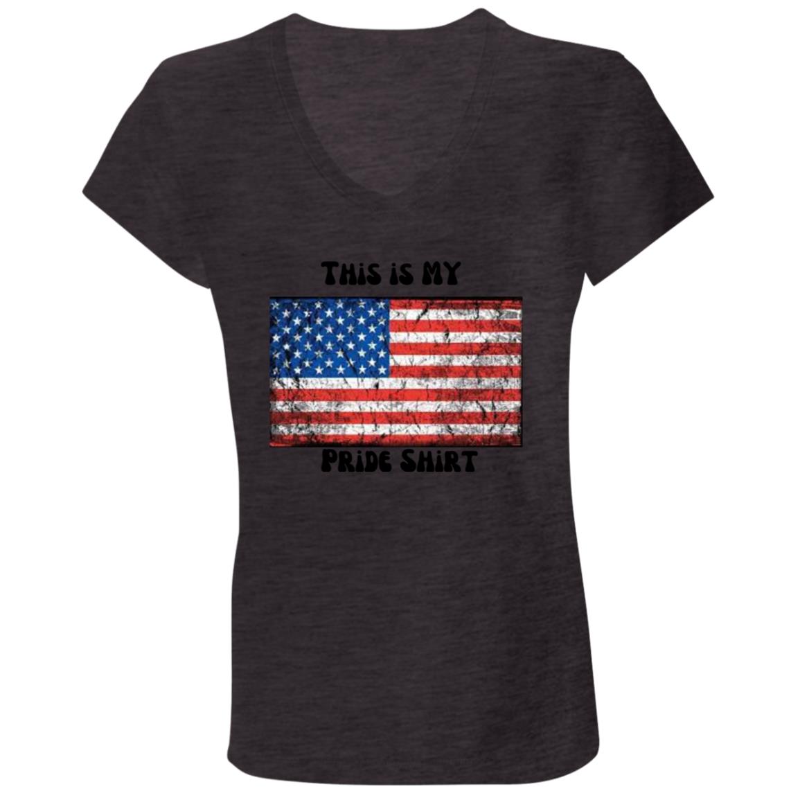 This is MY Pride shirt 2 CLOSEOUT - B6005 Ladies' Jersey V-Neck T-Shirt